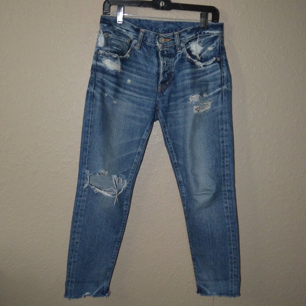 $360 Sz 26 Moussy Destroyed Distressed Ankle Jeans